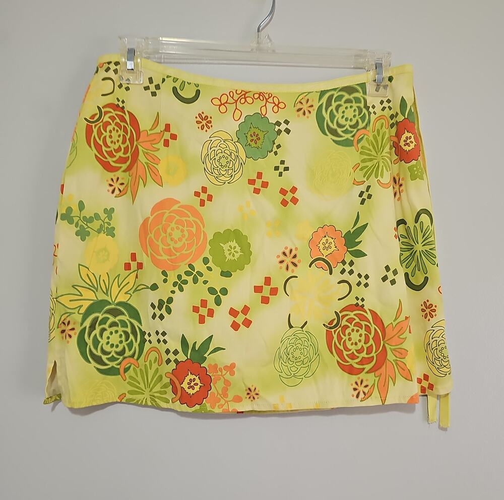 Tommy Bahama Skort Skirt Womens 18 Golf Green Floral Print